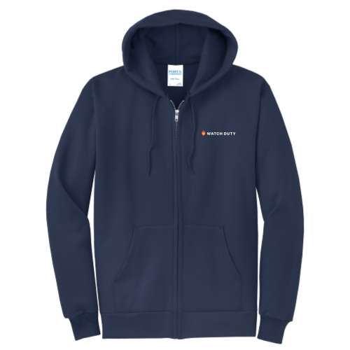 Watch Duty - Port & Company Core Fleece Full-Zip Hooded Sweatshirt